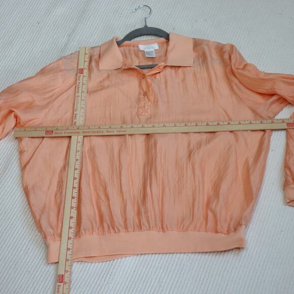 Vintage Cobarton for Pure Silk pullover with collar and waistband size XL - Picture 3 of 6